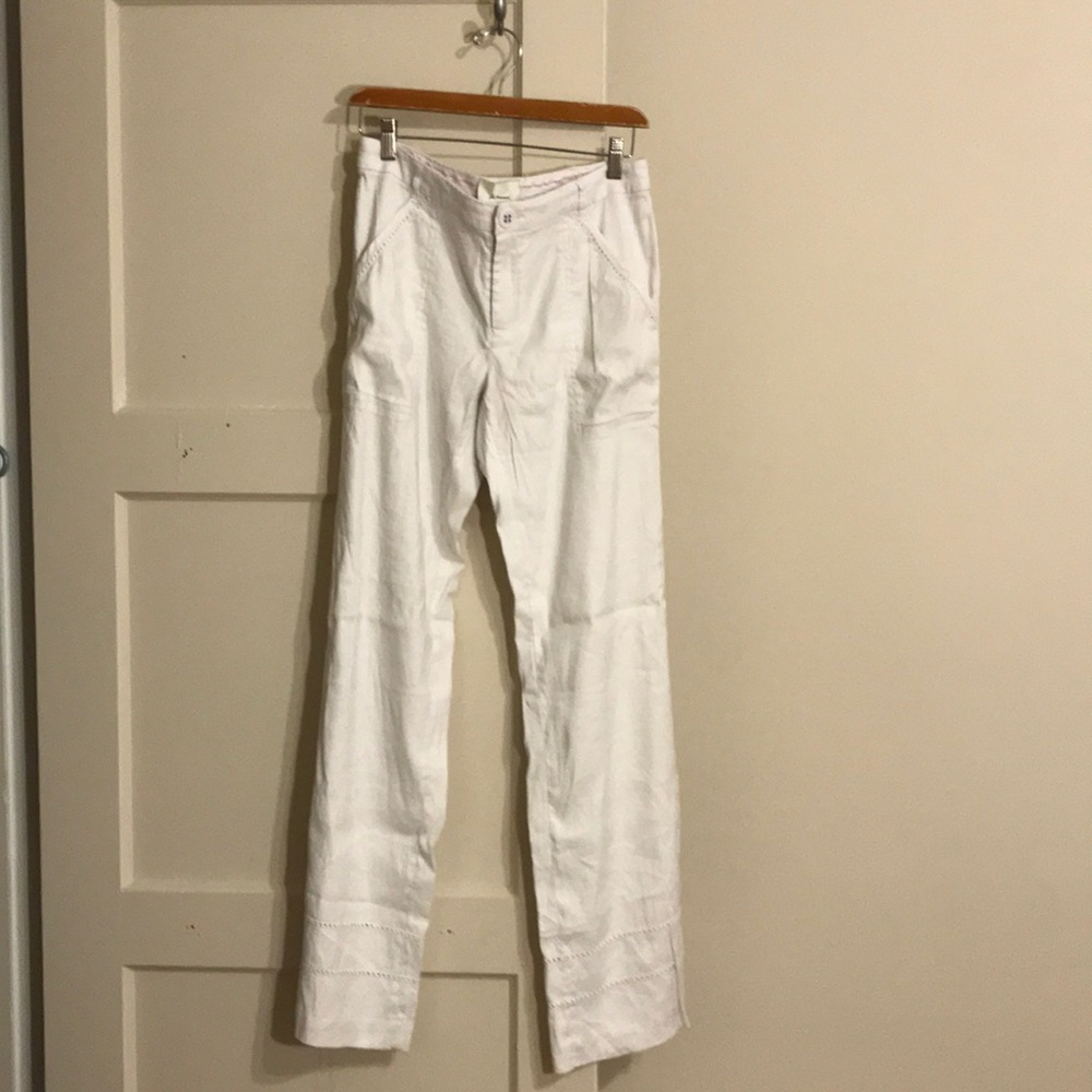 White linen pant